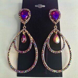 “Crimson Reverie” Dangle Earrings